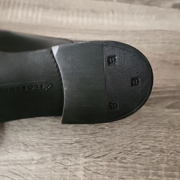 MENS " FLORSHEIM COMFORTECH " BLACK COLOR LACE-UP DRESS SHOES - SIZE 9 . - Picture 4 of 4